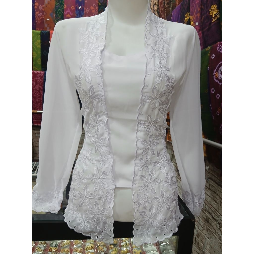 kebaya bordiran bali kebaya jadi kain sutra bebydoll