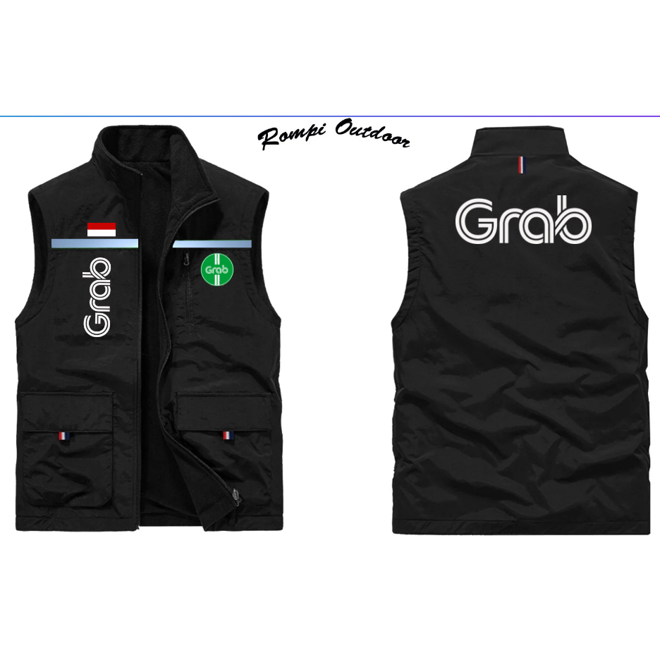 Jaket Grab | Rompi Ojol Grab | Rompi Driver Grab