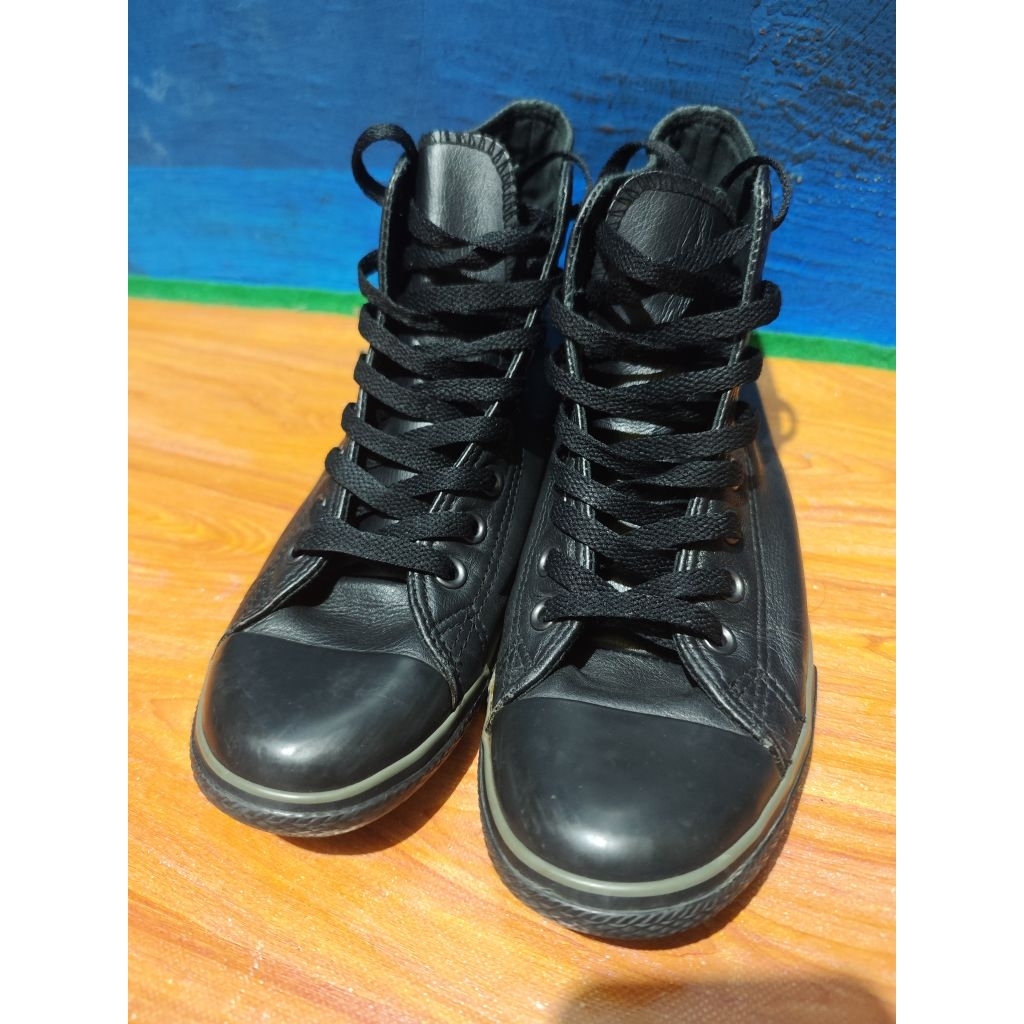 sepatu Converse Leather Tapak Slim Original