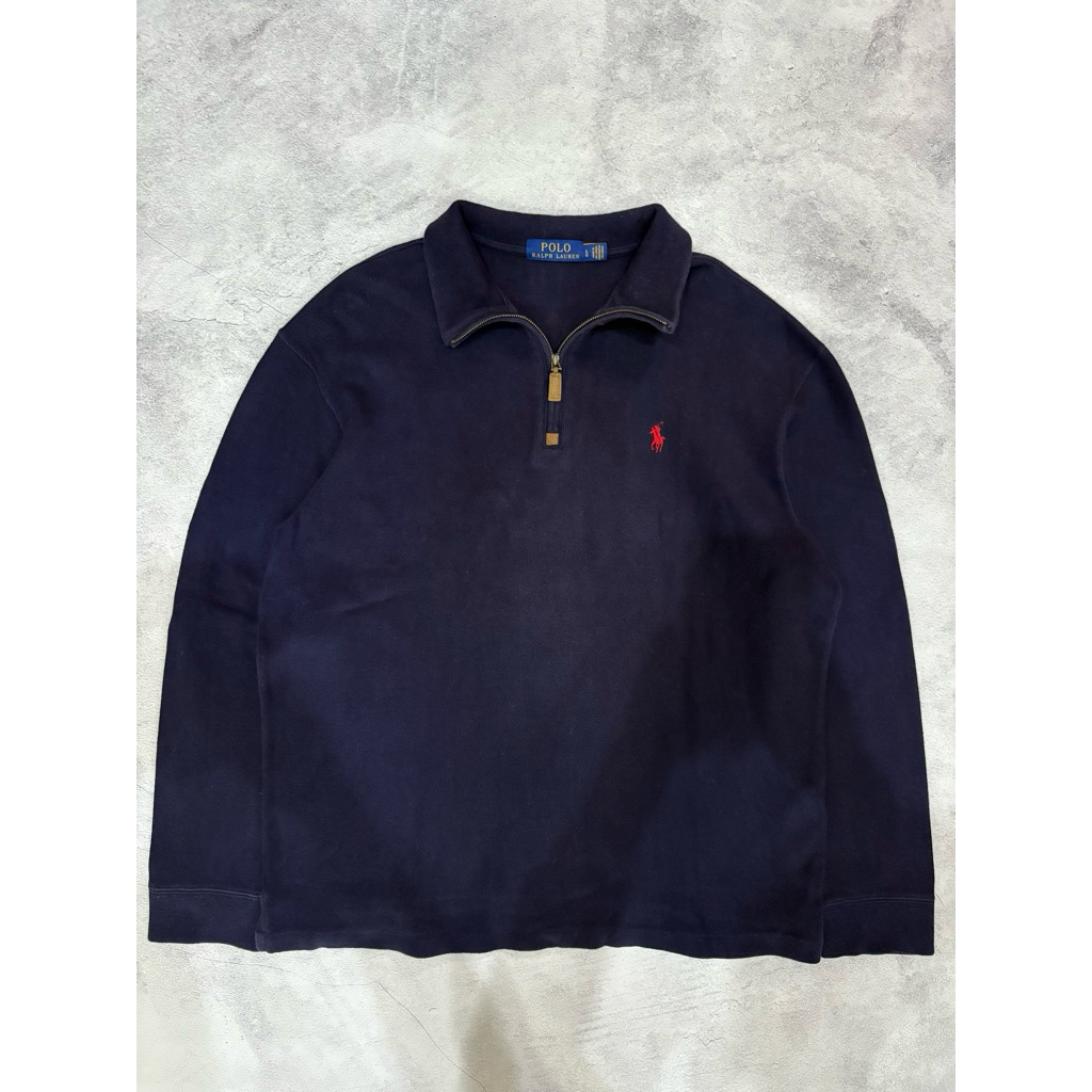 halfzip polo ralph lauren navy