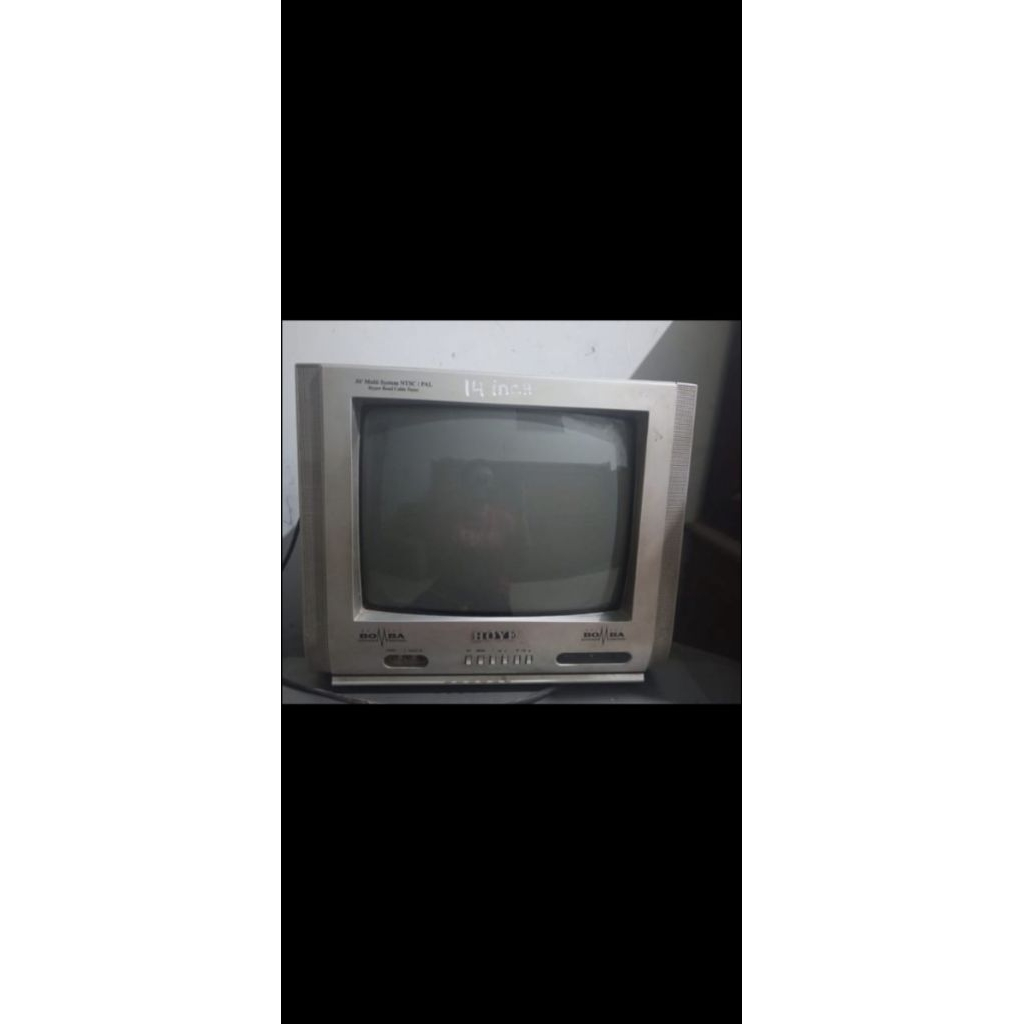 tv tabung 21 inch 24 32 19 14 sharp samsung sony 2nd normal hidup flat layar datar kaca. banyak merk