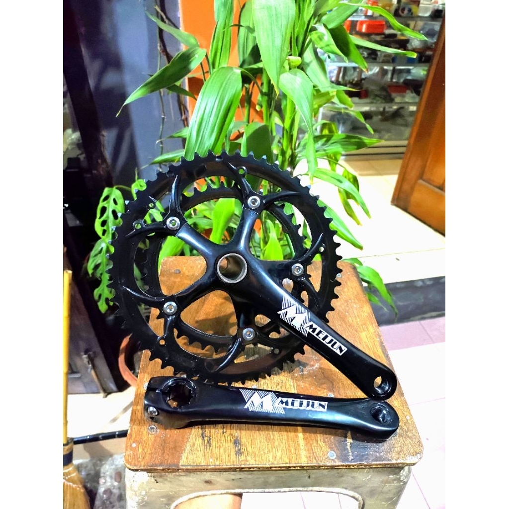 crankset bb ht 2 crank sepeda lipat roadbike 53t 39t