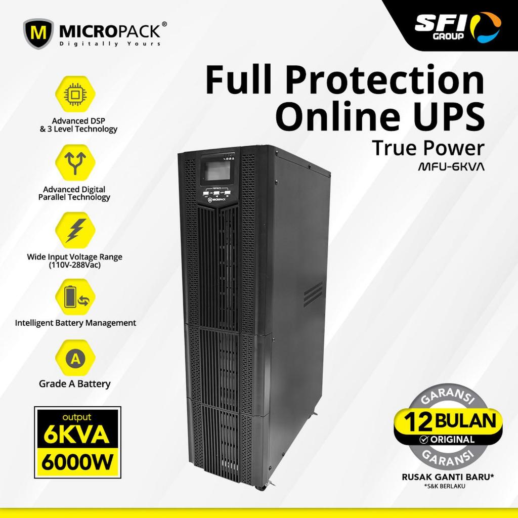MICROPACK- UPS TRUE POWER ONLINE 6KVA (OL6K)