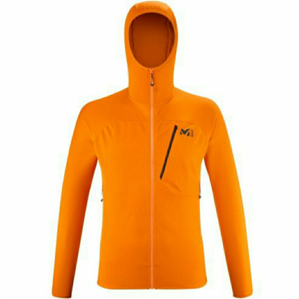 MILLET MEN'S LOKKA III HOODIE FLEECE ORANGE JAKET HIKING TREKKING TRAVELING ORIGINAL