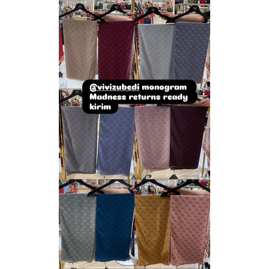 SALEEEEEE ORGINAL VIVI ZUBEDI MONOGRAM MADNESS RETURNS, PRAYER ROBE, SERALYA, VZ SCARF, ACCESORIES a