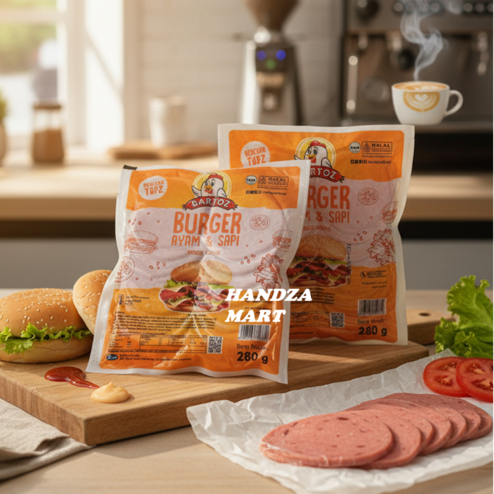 Bartoz Burger Mini | Bartoz Slice Burger/Daging Burger