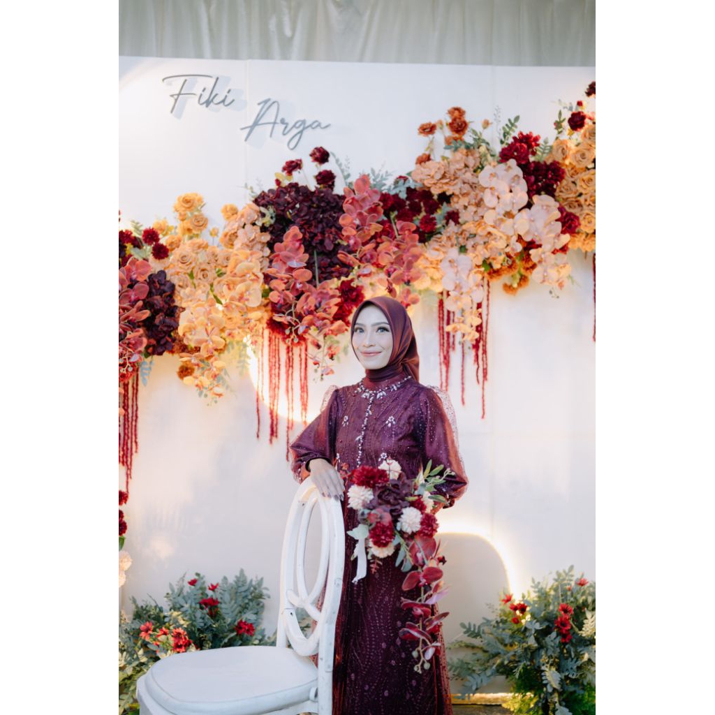 ELSYAINI. Dress EGENAMENT | Dress Brukat | Dress Lamaran | Gamis Brukat Terbaru