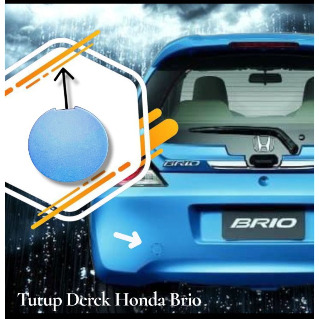 Tutup Towing Bemper Belakang Mobil Honda Brio