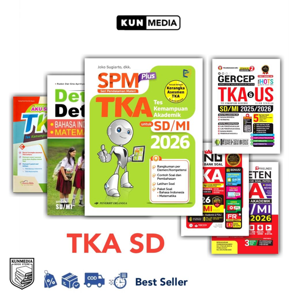 BUKU TKA SD BEST SELLER SPM PLUS SD DETIK TKA SD GERCEP TKA SD
