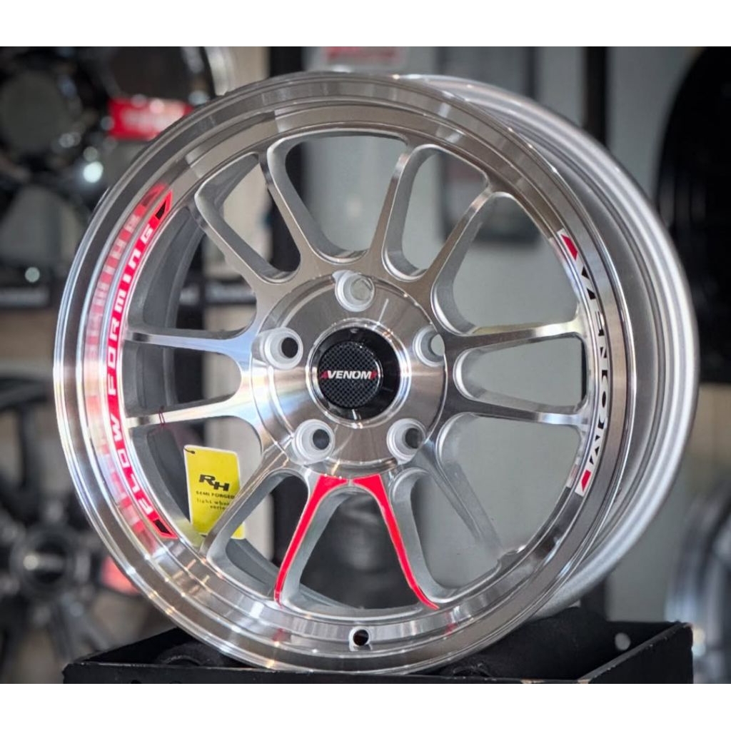 velg venom flow forming r15 lebar 7 et 35 velg mobil ring 15 untuk mobil venturer Innova zenix Innov