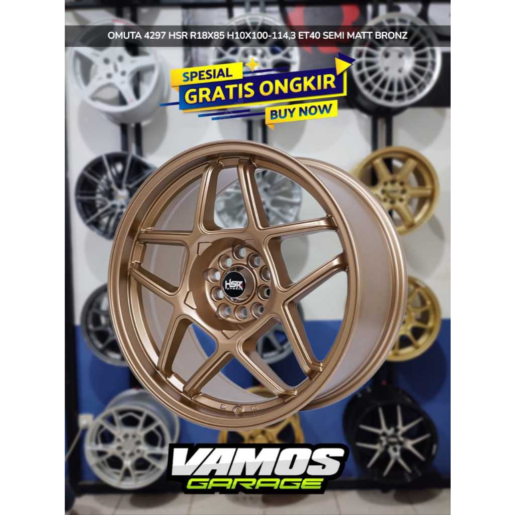 VELG MOBIL RING 18 HSR OMUTA LEBAR 85 PCD10X100-114,3 PELEK UNTUK ALTIS, CAMRY, CITY, NEW VELOZ DLL