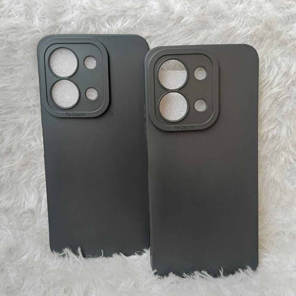SoftCase Casing Redmi 15C/Poco C85 Silikon Black Macaron Pelindung Belakang HP Camera Full Cover