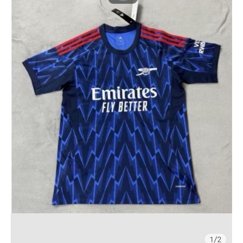 Jersey Kaos Baju Sepak Bola Dewasa Arsenal Home Away 3rd Third Biru Hitam Big Size Ukuran Jumbo Besa