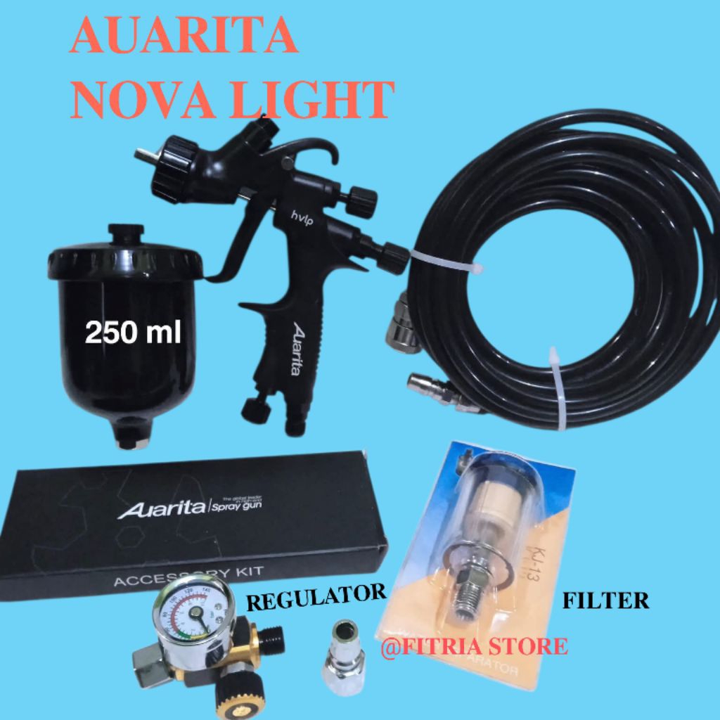 SPRAY GUN AUARITA MINI HVLP NOVA LIGHT NOZZLE 1.0 mm