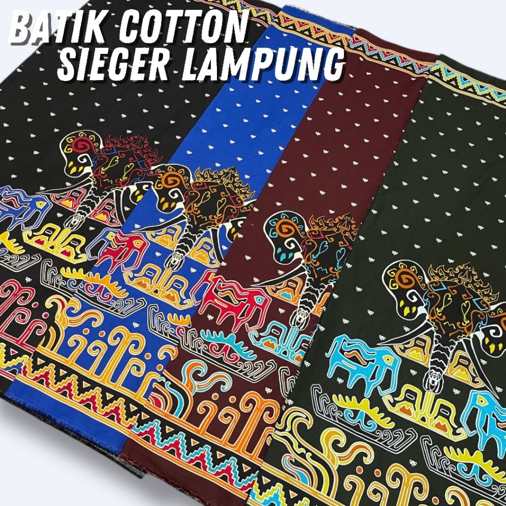 Kain Batik Sieger Lampung | Bahan Katun Halus Premium Motif Elegan Untuk Seragam Batik