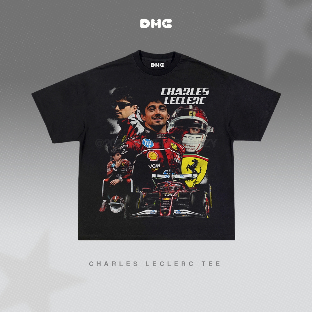 DMC Charles Leclerc Ferarri F1 Oversized T-Shirt