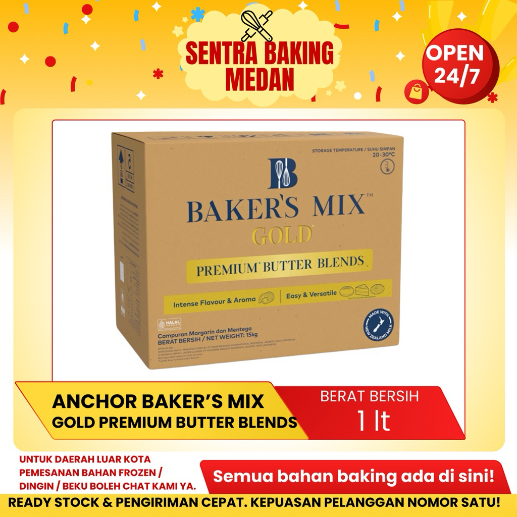 ANCHOR BAKERS MIX GOLD PREMIUM BUTTER BLENDS / ANCHOR BUTTER / MARGARINE BUTTER