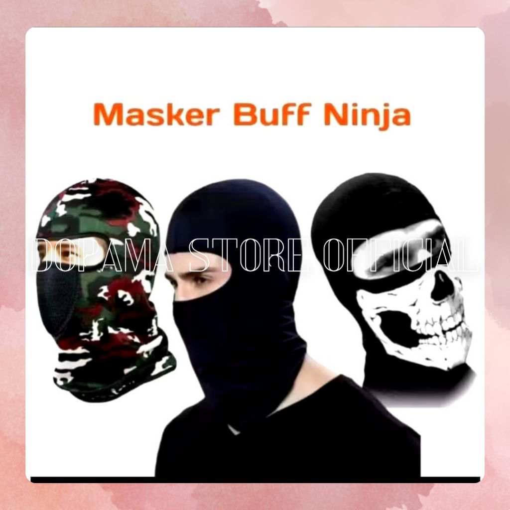 Masker Ninja |Masker Buff Ninja (q)