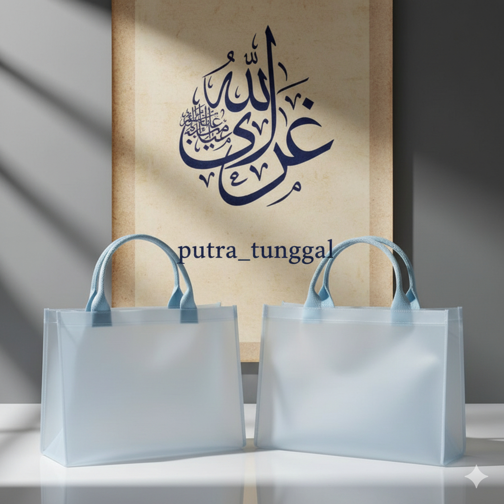 Tas Hampers Murah Mika/PVC Doff Tebal Besar Dan Sedang Mika O,25A Doff