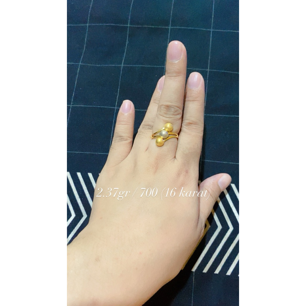 cincin 2,37 gram kadar emas 700