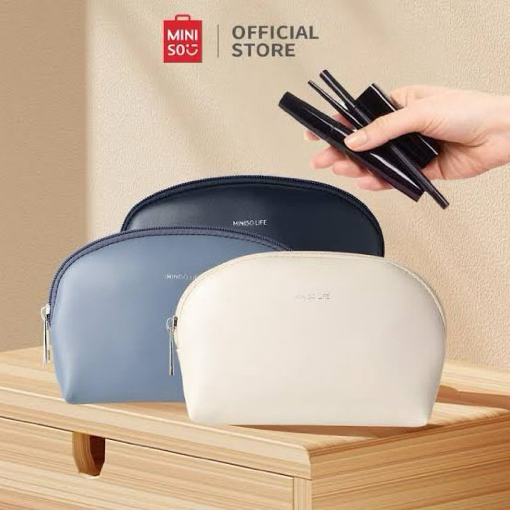 Miniso Pouch Make Up Half Moon / Tas make up tas kosmetik