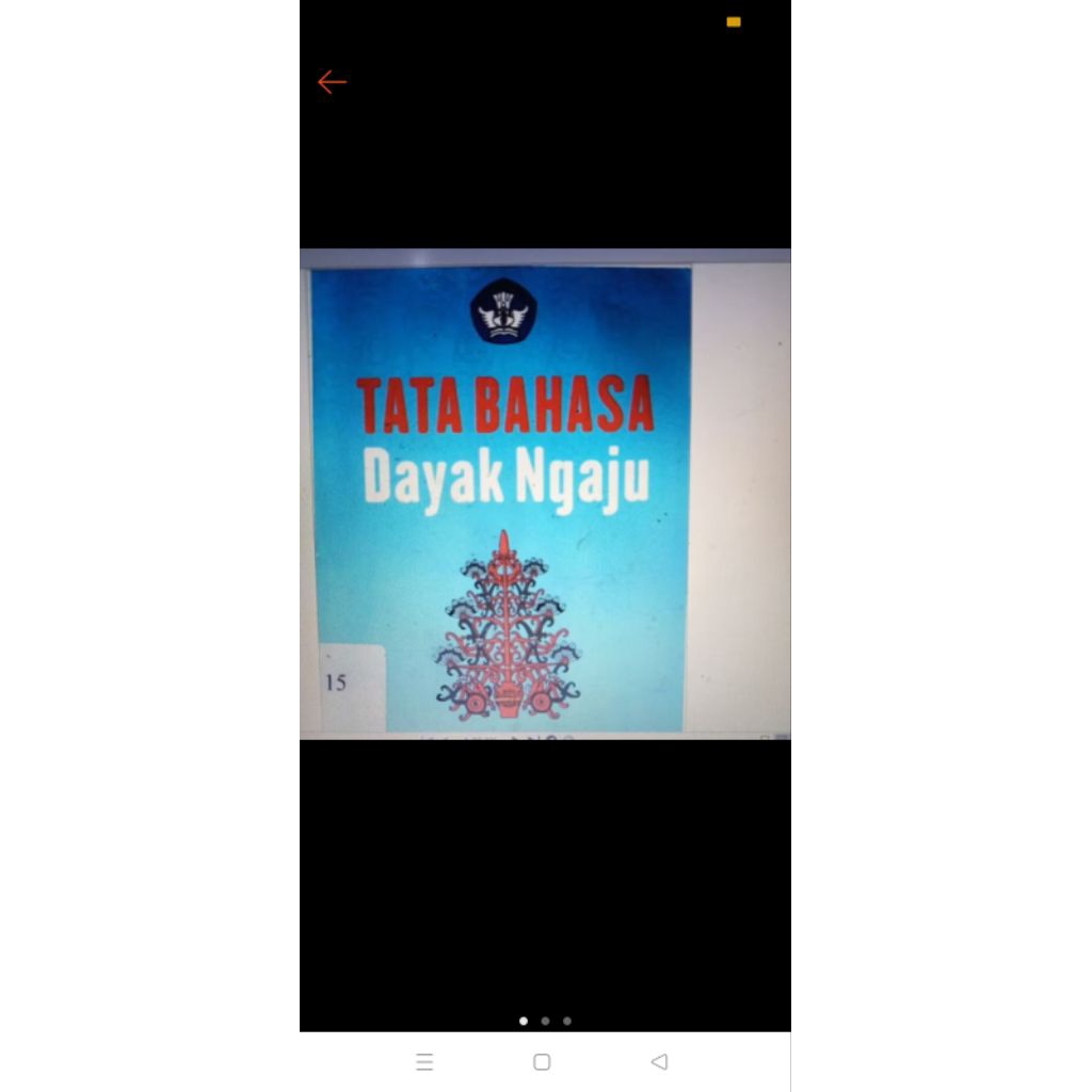 buku tata bahasa Dayak ngaju