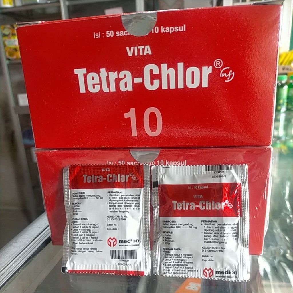 Tetra-chlor sachet (isi 10 kapsul)