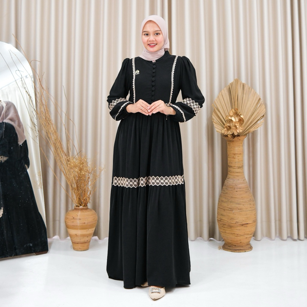 Gwenza - Leticia Dress Renda - Muslim Wanita
