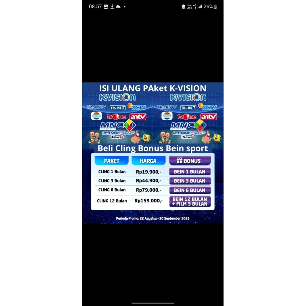 paket cling K-VISION