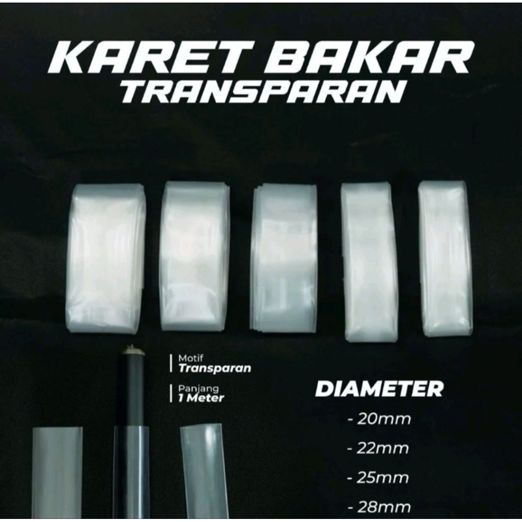 Karet Bakar Ormer Transparan