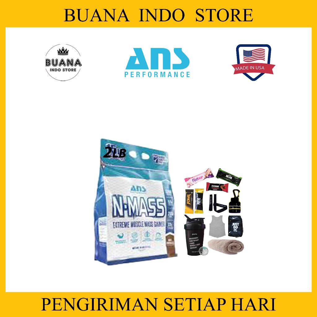 ANS NMASS 900gram Mass Gainer 2 LB / N-MASS Protein Gainer - Susu Suplemen Weight