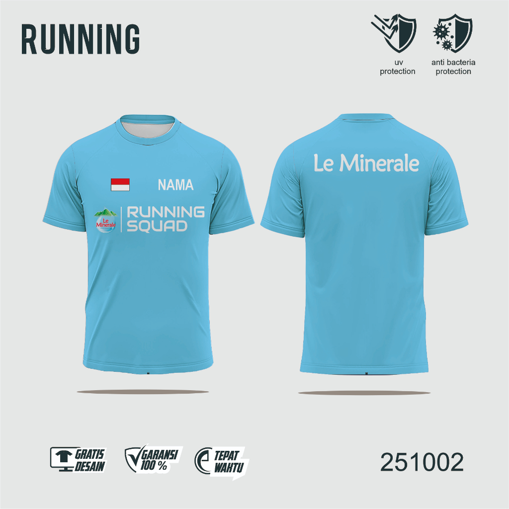 Jersey Le Mineral Running Squad 2025 Jersey Running Custom Nama