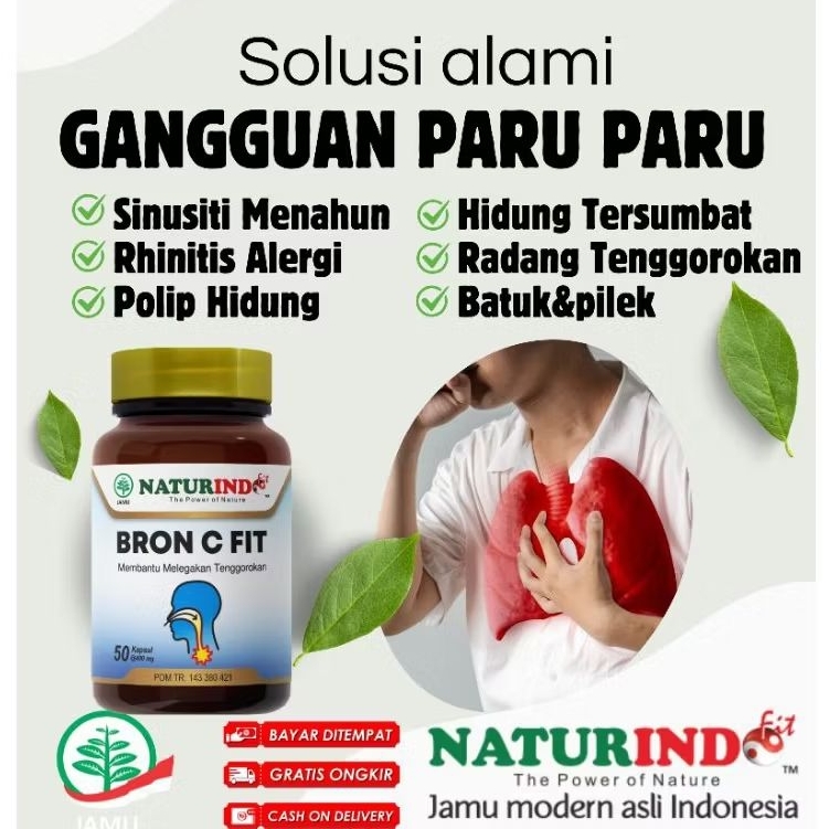 Broncfit Naturindo Herbal Paru Asma TBC Halal || Broncfit Naturindo Herbal Paru Asma Sinusitis