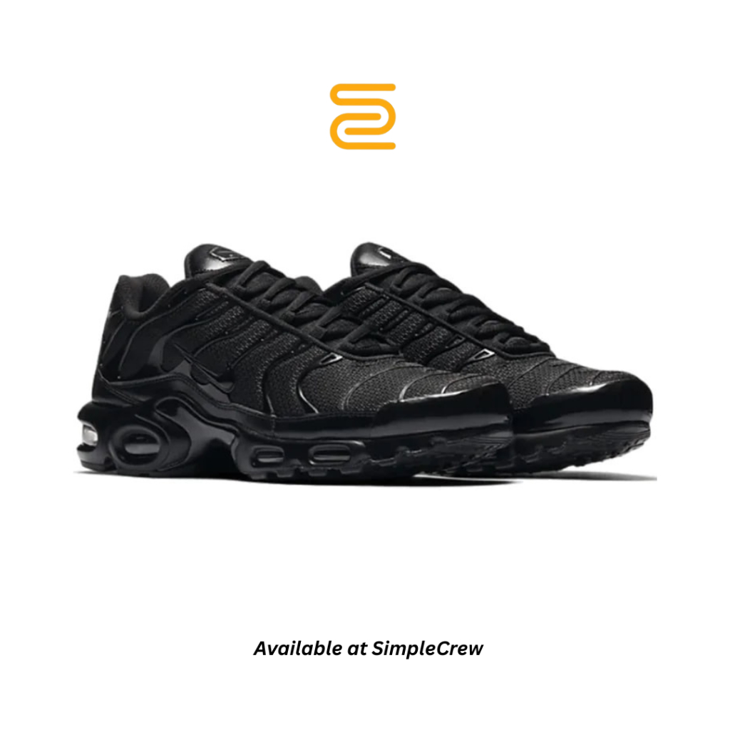 Simple Crew - Sepatu Airmax TN Plus Black Authentic Sneakers