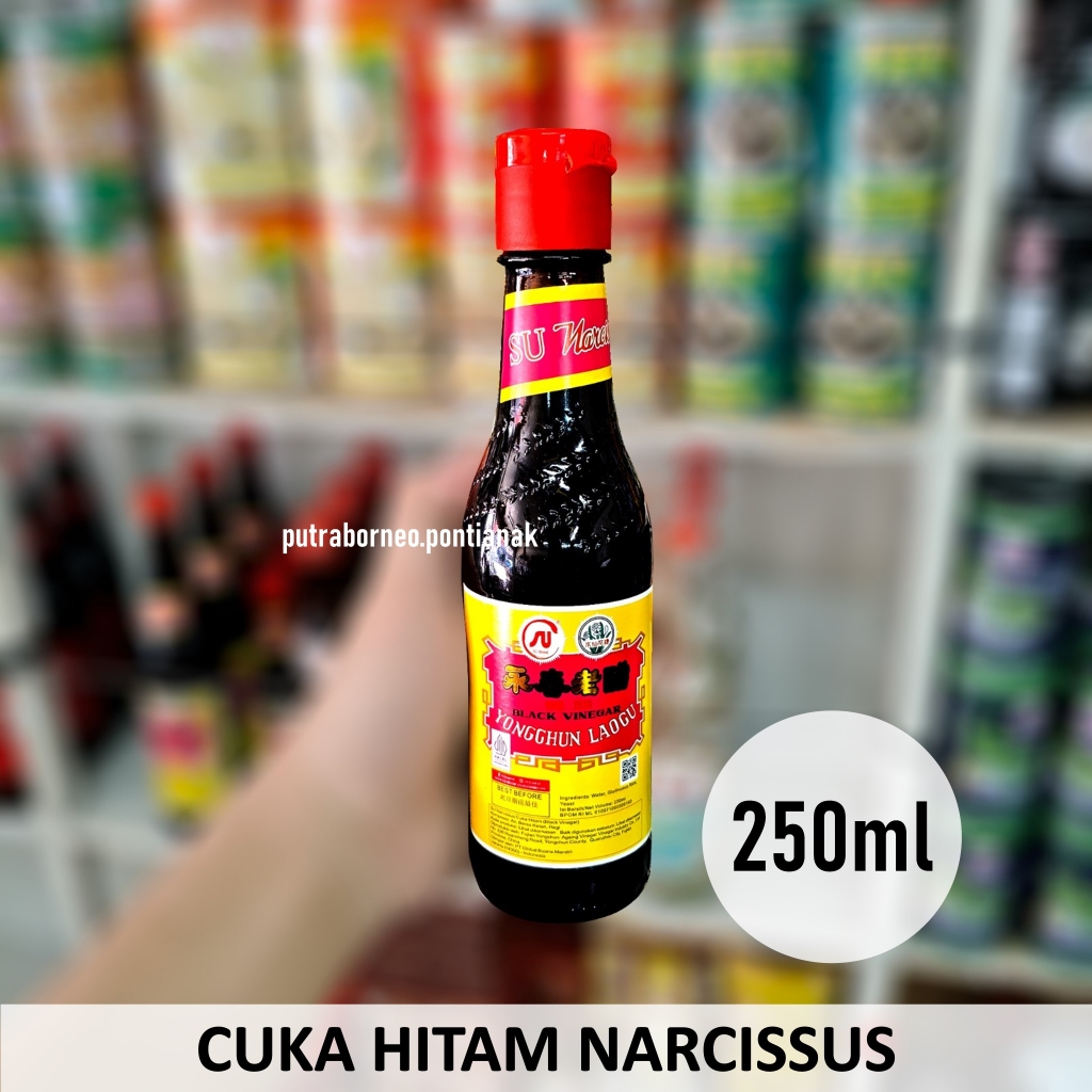 Cuka HItam 250 ml / Narcissus Black Vinegar / Cuka Makan