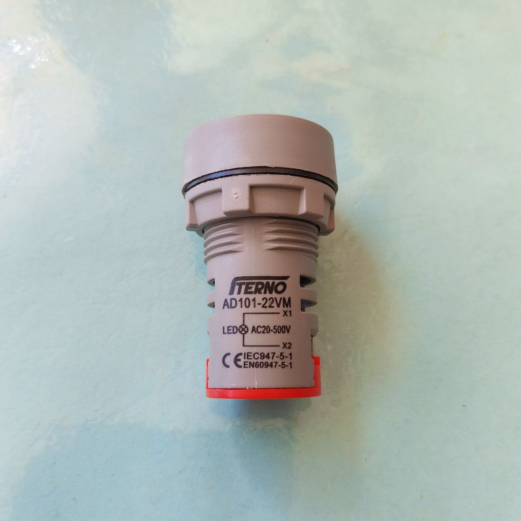 Lampu Pilot Besar +Volt Meter