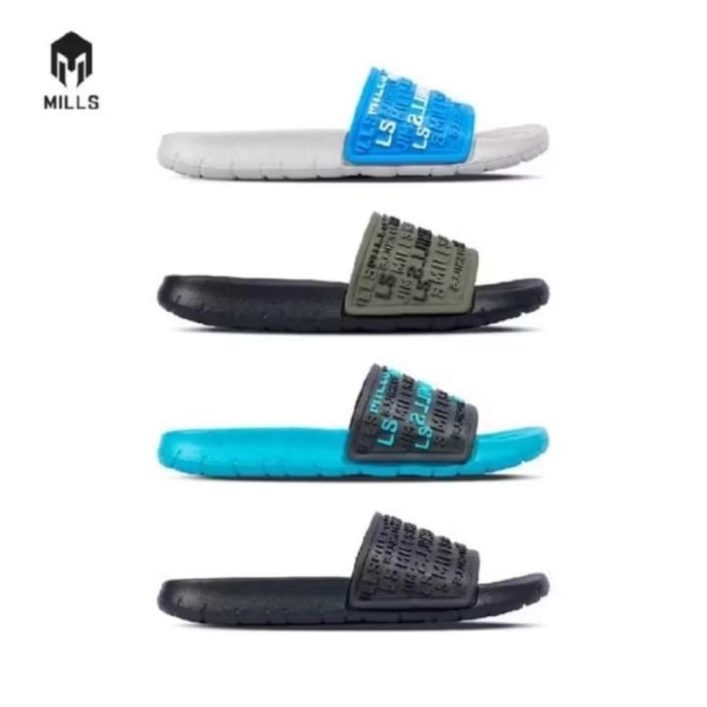 Mills –NECROM TESTO- LT GREY WHITE, BLACK-BLACK- Sepatu lari /Running /Trail Run / Basket /BTS Futsa