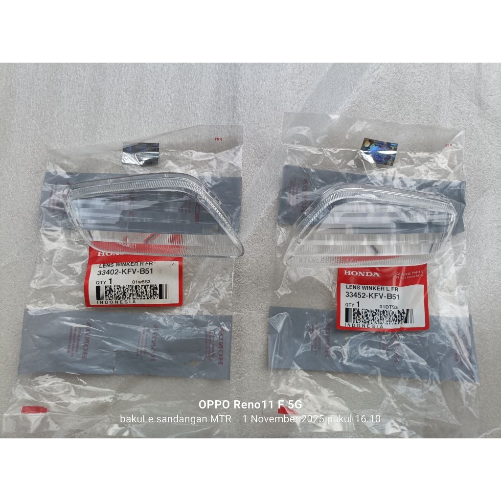 mika lampu sen sein reting depan Honda  legenda 2 kanan kiri original AHM 33402 33452 KFV B51