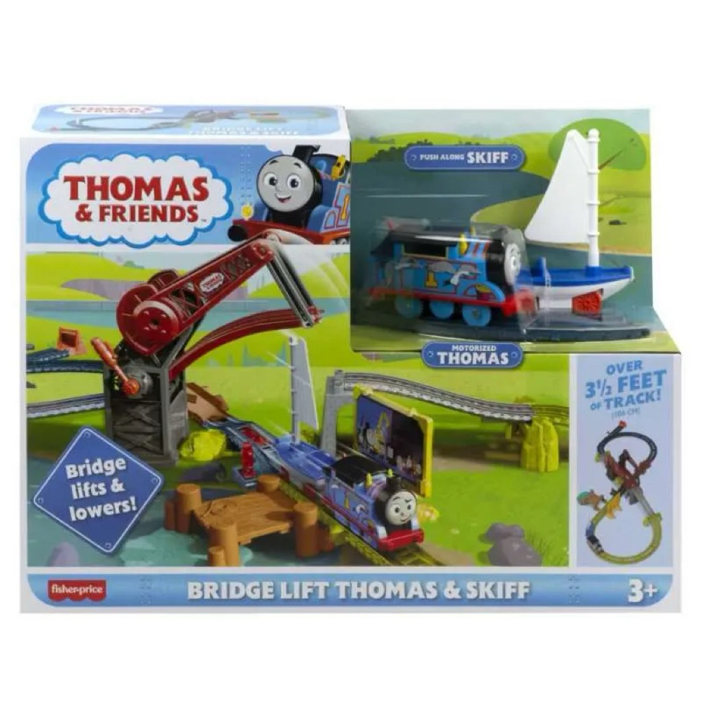 Mainan anak kereta api THOMAS AND FRIENDS Bridge Lift Thomas and Skiff Original