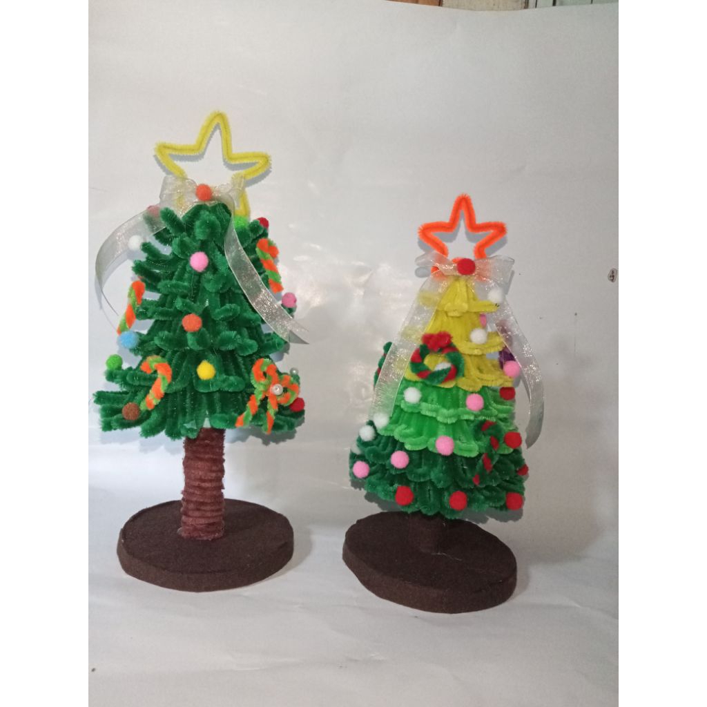 Pohon Natal Mini / Pohon Natal Kawat Bulu /Pohon Natal