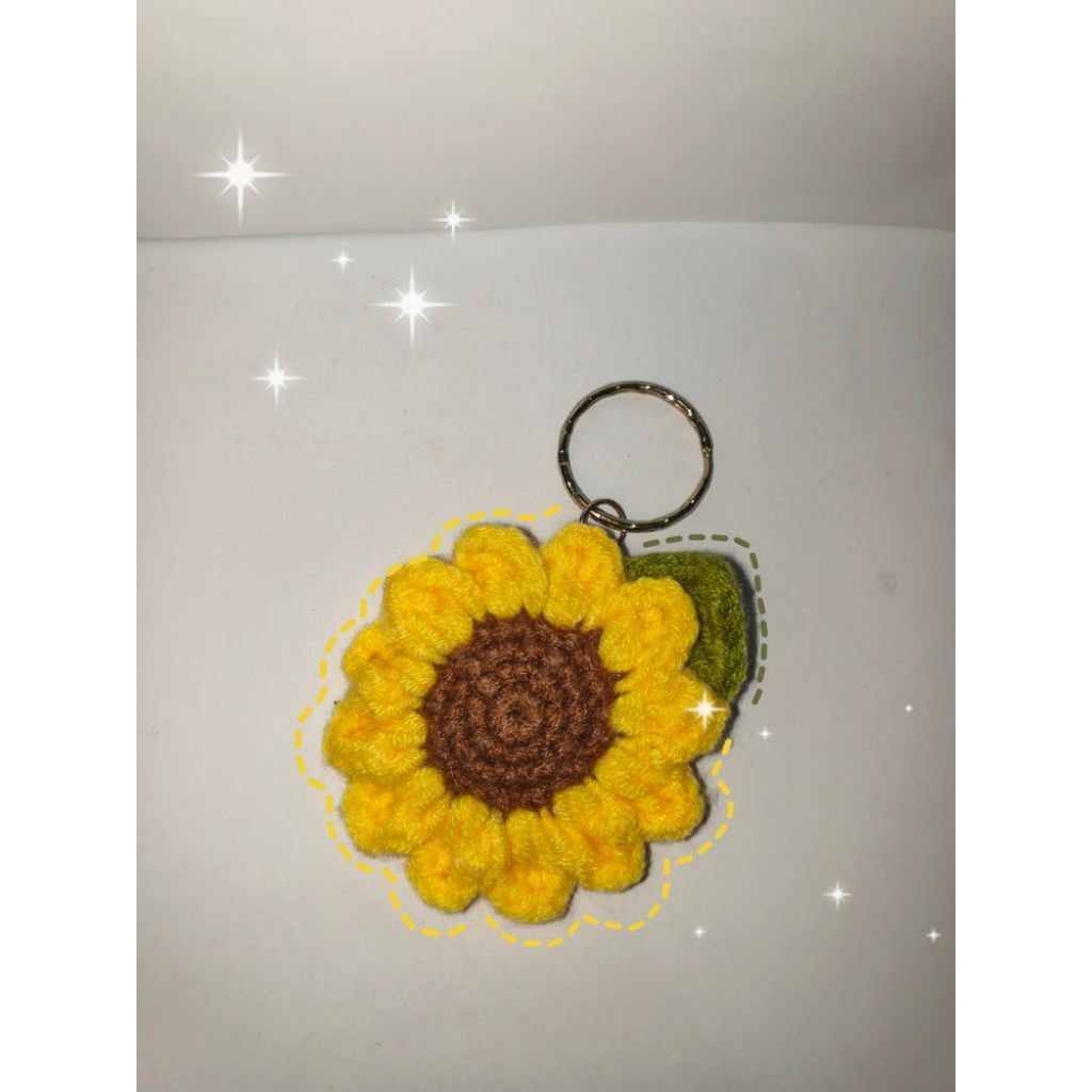 Keycahin crochet Sun flower/bunga matahari
