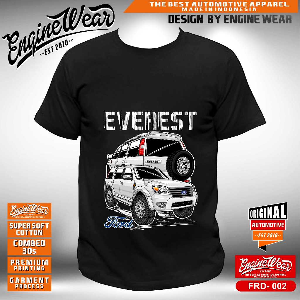 kaos ford everest tshirt mobil ford everest kaos baju otomotif