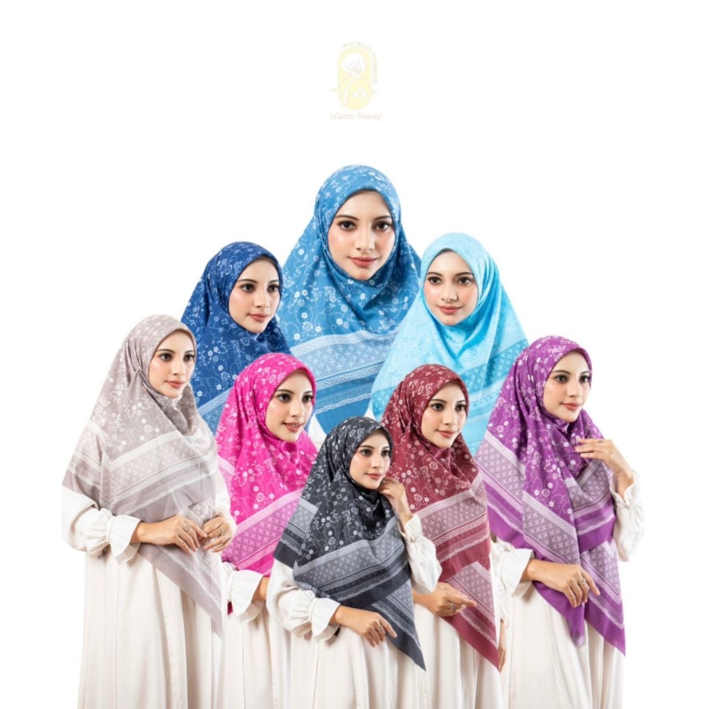 Hijab Segi Empat Motif Digital Syar'i 130×130 / Jilbab Segi Empat Motif Syar'i Motif Voal Digital //