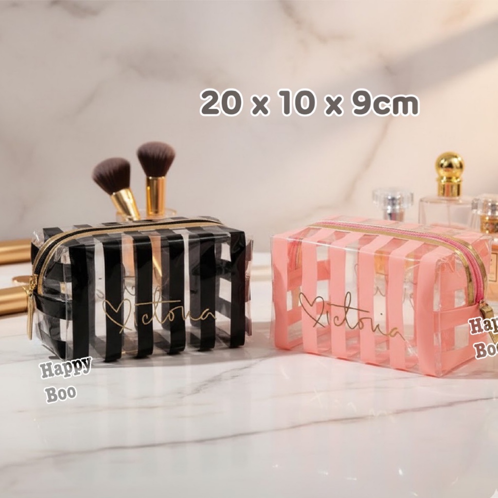 tas kosmetik mika tempat pensil pouch make up waterproof tempat shampoo mika