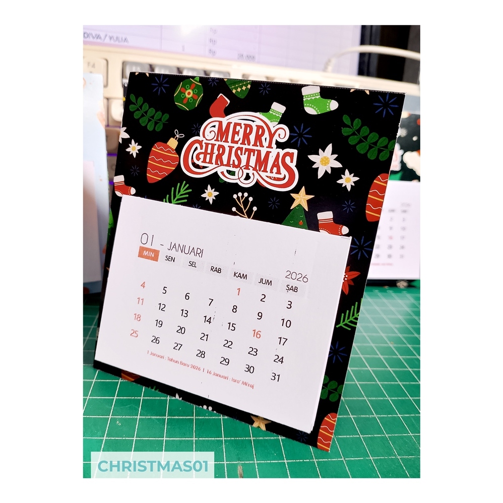KALENDER SOBEK 2026 | KALENDER MEJA MINI | KALENDER DUDUK MINI | KALENDER KECIL | KALENDER 2026