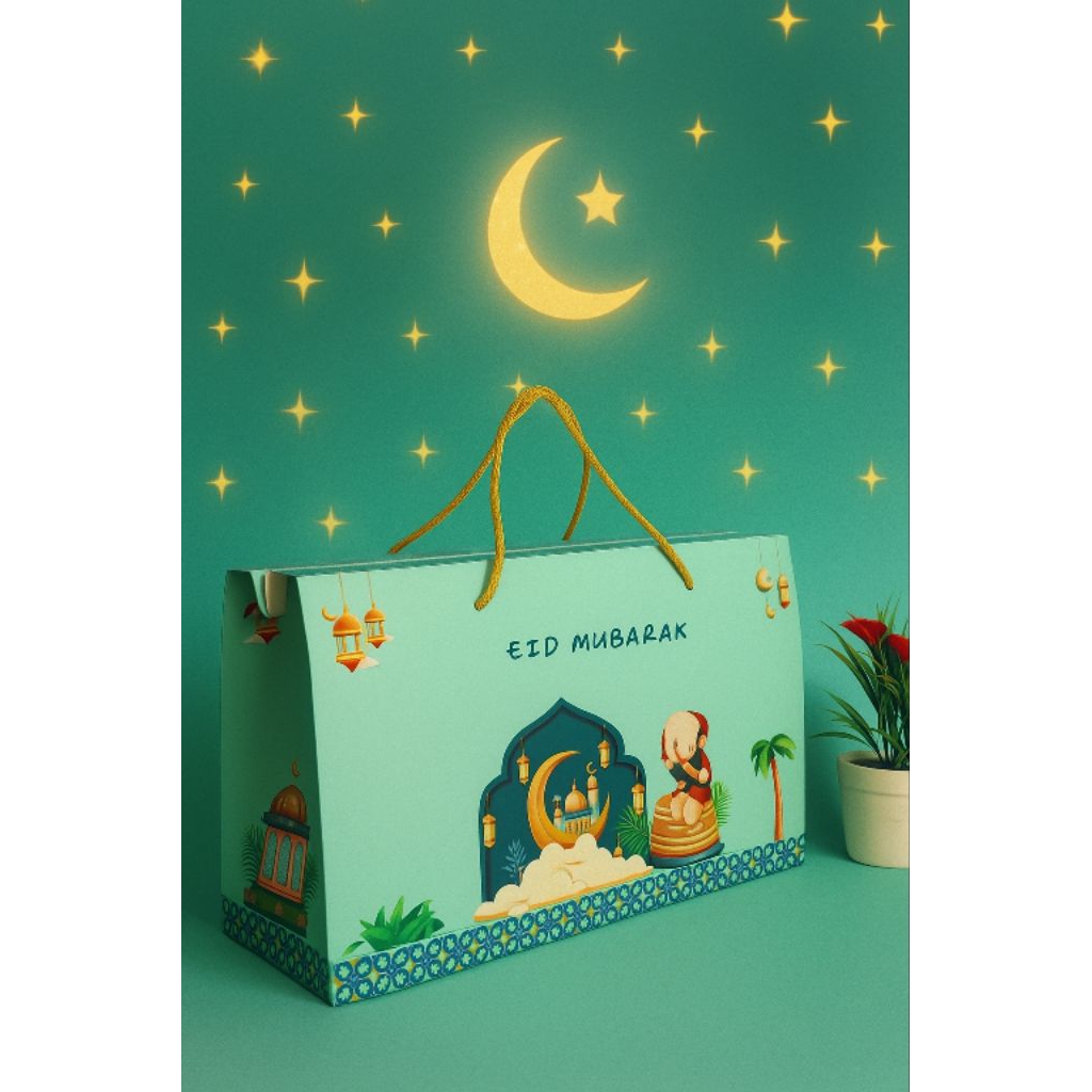 BOX HAMPERS LEBARAN IDUL FITRI/PAPERBAG LEBARAN UKURAN BESAR