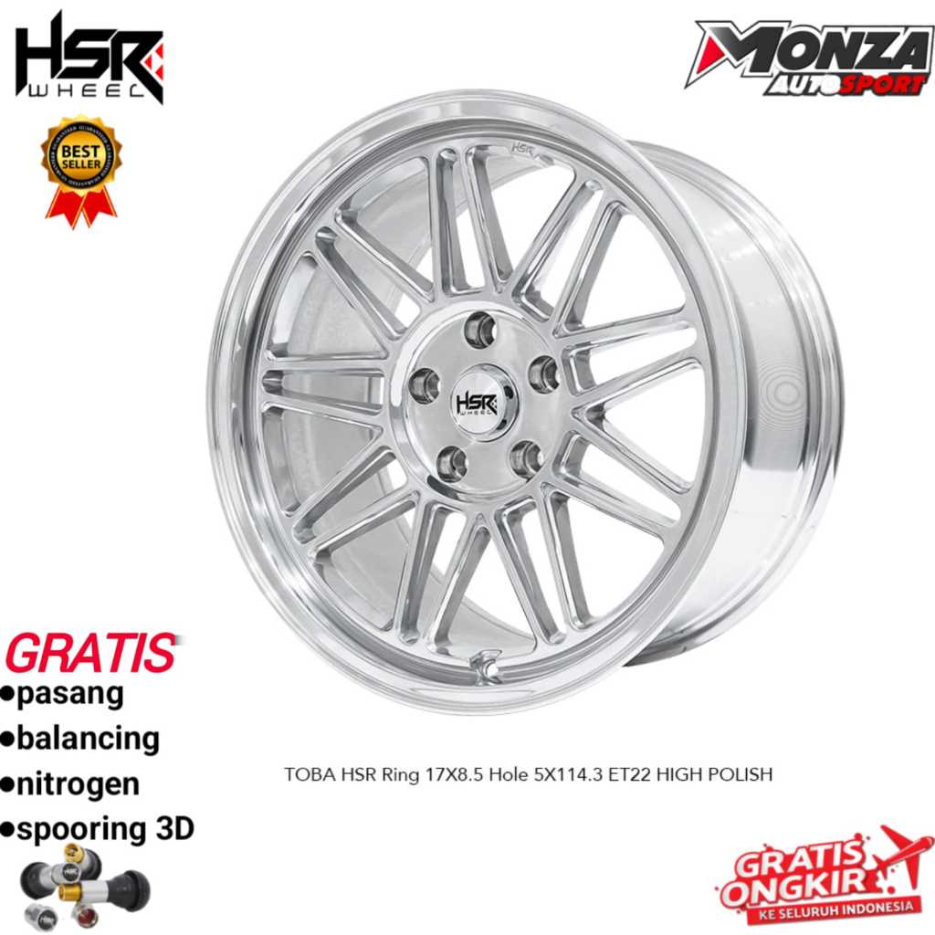 Velg mobil ring 17 for Xpander,Innova,Terios,Rush,Outlander,Camry,Civic Fd Dll Hsr Toba