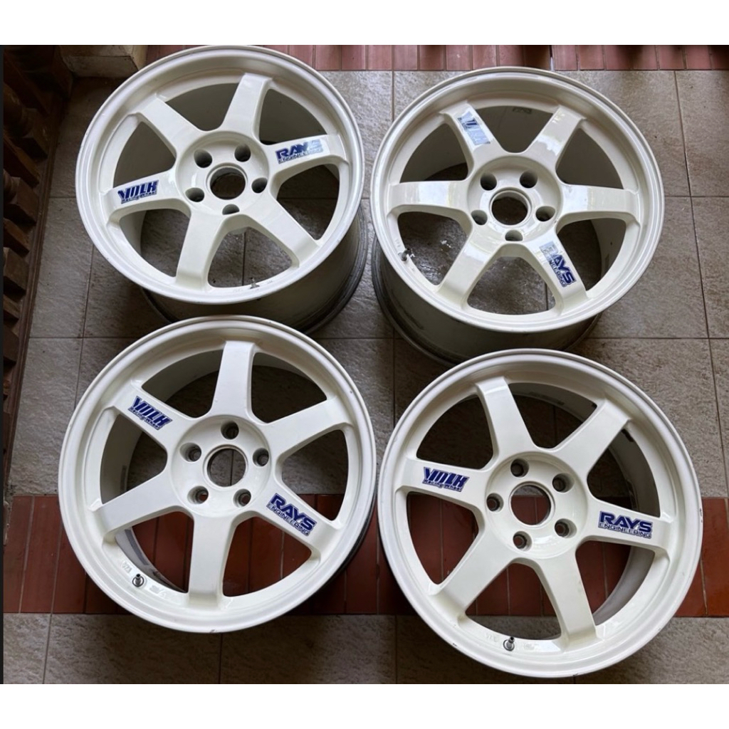 Velg Original Volkrays TE37 OG Ring 17. Made in Japan. Lebar 8.5-9.5. Et 40. Pcd 5x114