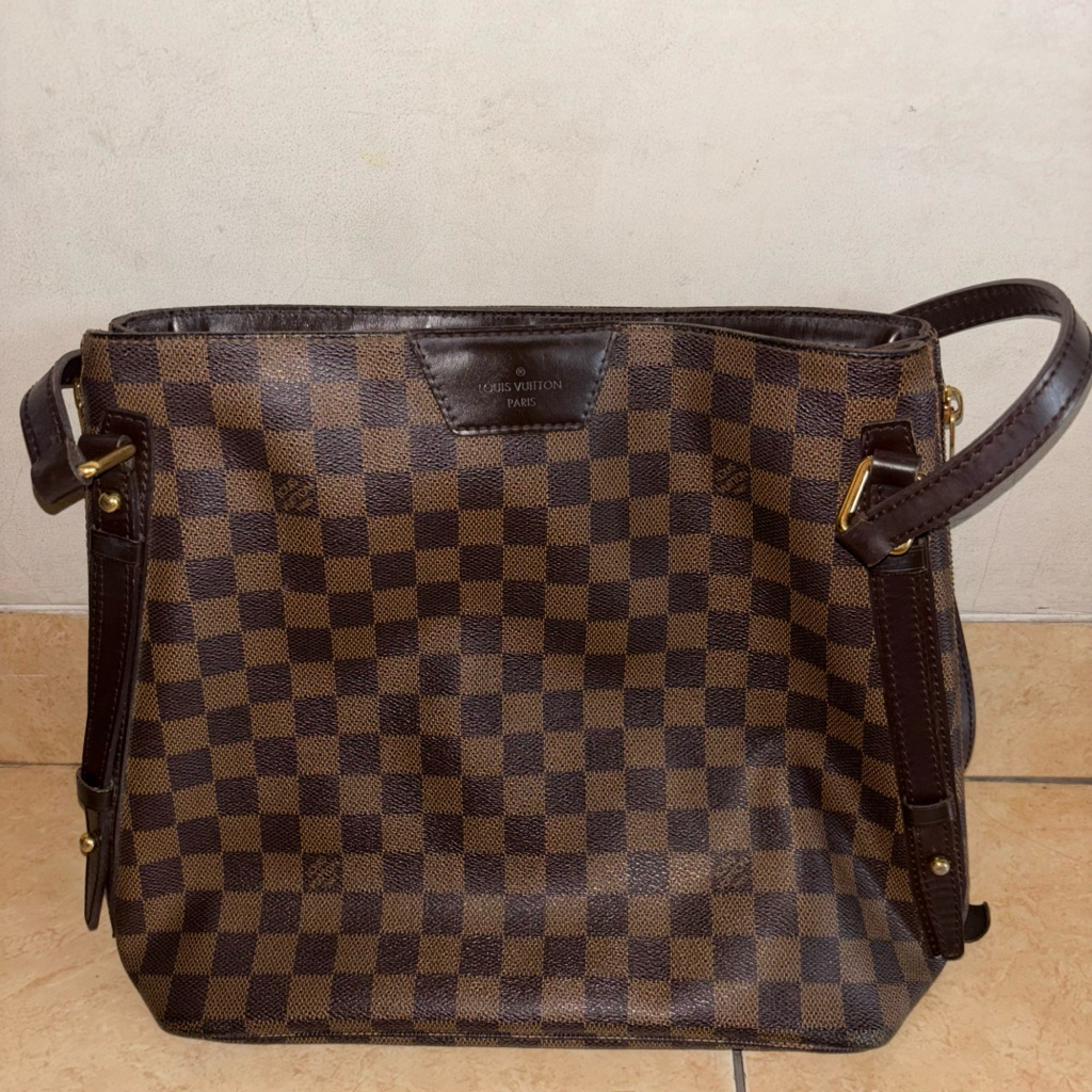 PRELOVED LV CABAS RIVINGTON ORIGINAL STORE DAMIER EBENE