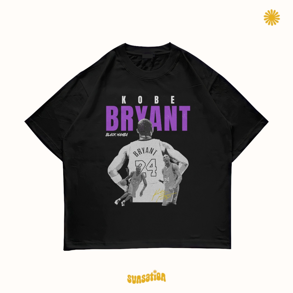 BAJU CUSTOM KAOS BAND KAOS DISTRO KEKINIAN MOTIF KOBE BRYANT